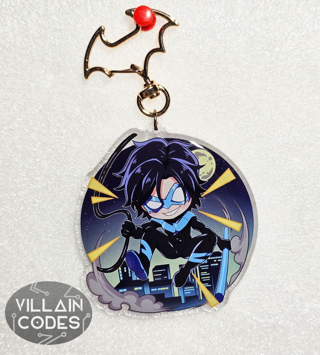 Blue Acrobat - Acrylic Keychain
